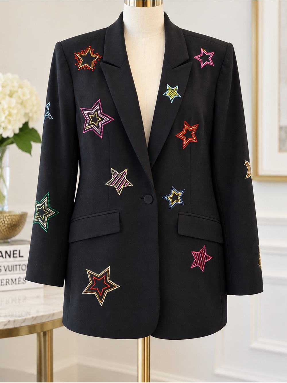 Cinq a sept Star-Embellished Blazer